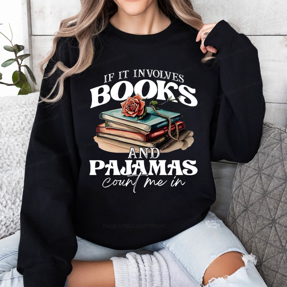 Pagewings Books And Pajamas Unisex Classic Sweatshirt