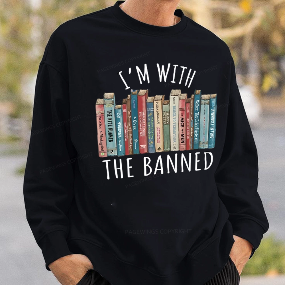 Pagewings I'm With The Banned Unisex Sweatshirt
