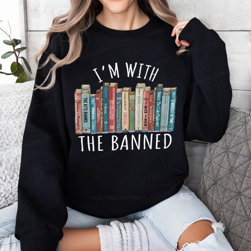 Pagewings I'm With The Banned Unisex Sweatshirt