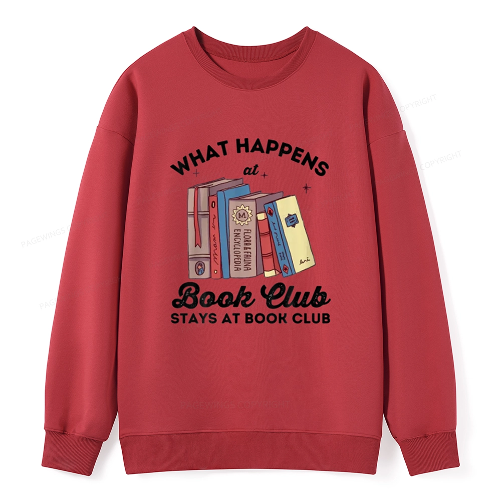 Pagewings Stays At Book Club Book Unisex Sweatshirt