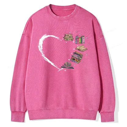 Pagewings Book Lover Unisex Washed Sweatshirt