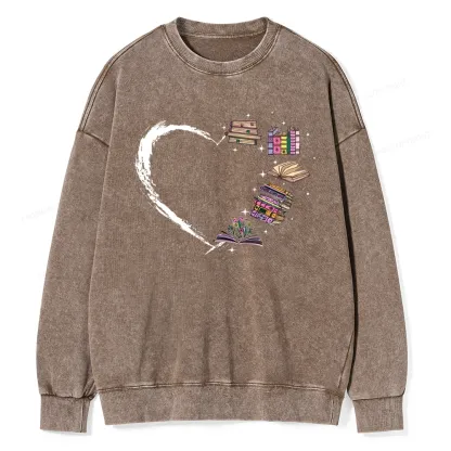 Pagewings Book Lover Unisex Washed Sweatshirt