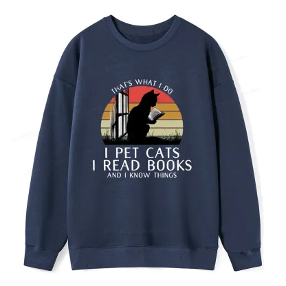 Pagewings Cat And Book Unisex Sweatshirt
