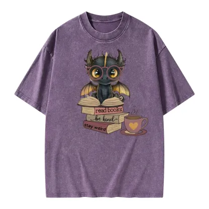 Pagewings Fourth Wing Dargon Unisex Washed T-shirt