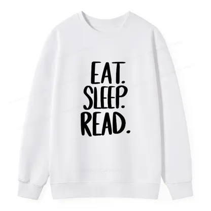 Pagewings Eat Sleep Read Unisex Sweatshirt