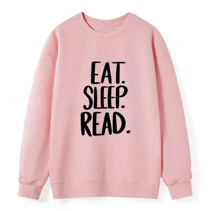 Pagewings Eat Sleep Read Unisex Sweatshirt