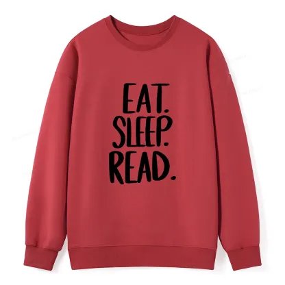 Pagewings Eat Sleep Read Unisex Sweatshirt