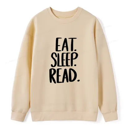Pagewings Eat Sleep Read Unisex Sweatshirt