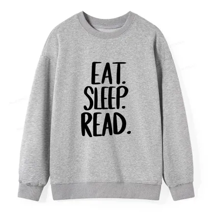 Pagewings Eat Sleep Read Unisex Sweatshirt