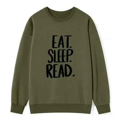 Pagewings Eat Sleep Read Unisex Sweatshirt