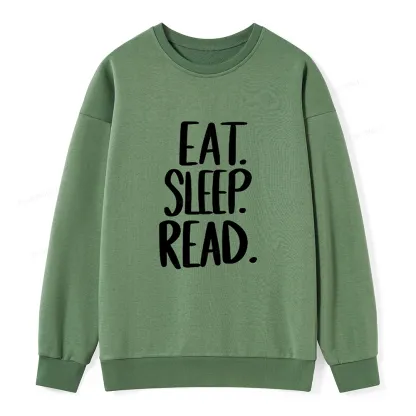 Pagewings Eat Sleep Read Unisex Sweatshirt