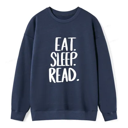 Pagewings Eat Sleep Read Unisex Sweatshirt