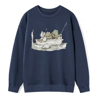 Pagewings Frog Reading Unisex  Classic Sweatshirt