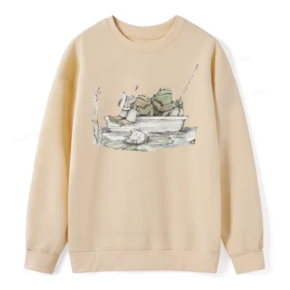 Pagewings Frog Reading Unisex  Classic Sweatshirt
