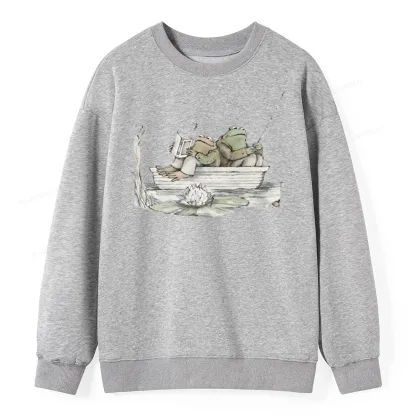 Pagewings Frog Reading Unisex  Classic Sweatshirt