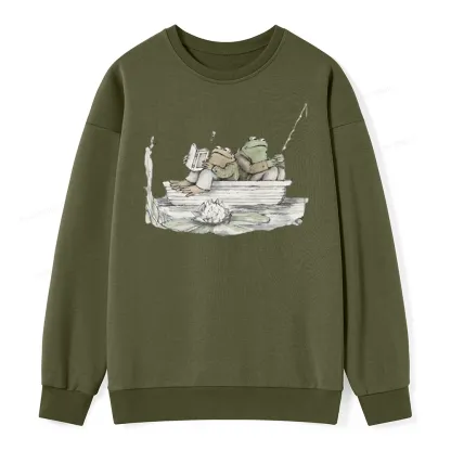 Pagewings Frog Reading Unisex  Classic Sweatshirt