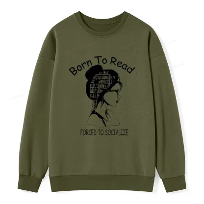 Pagewings Born To Read Unisex  Classic Sweatshirt