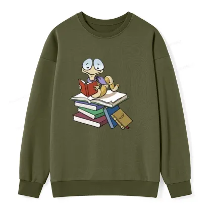 Pagewings Reading Snail and Book Unisex Classic Sweatshirt
