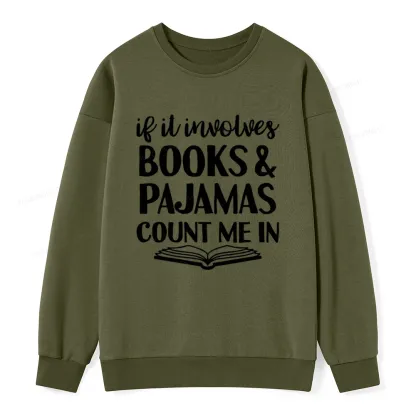 Pagewings Books And Pajamas Unisex Classic Sweatshirt