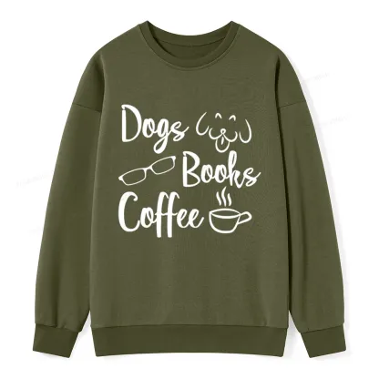 Pagewings Dogs Books Coffee Unisex Classic Sweatshirt