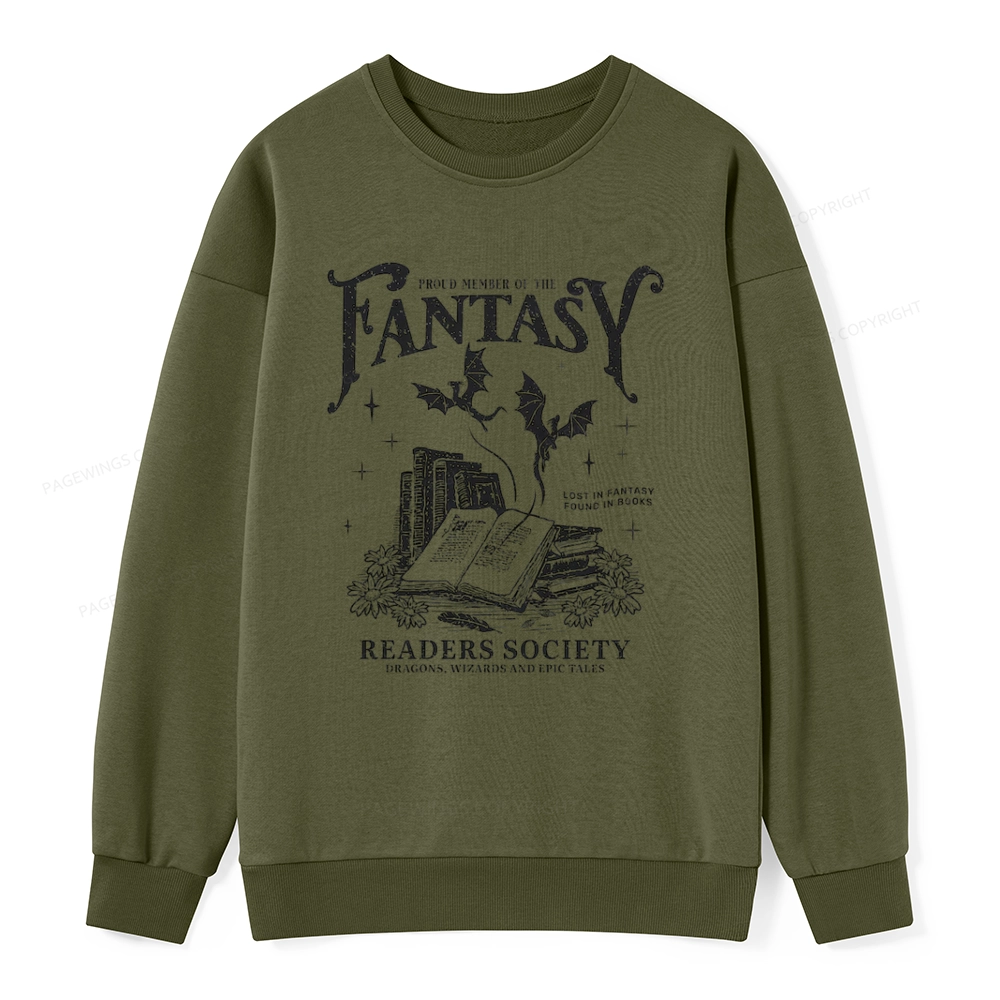 Pagewings Fantasy Readers Society Unisex Classic Sweatshirt