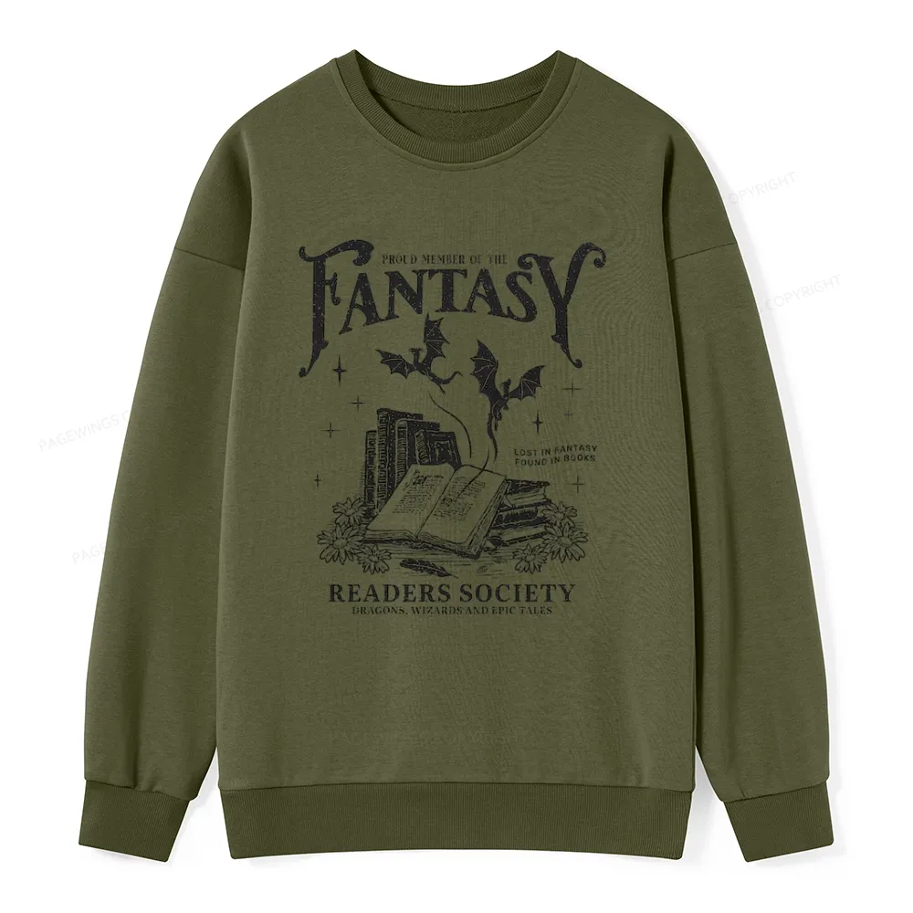 Pagewings Fantasy Readers Society Unisex Classic Sweatshirt