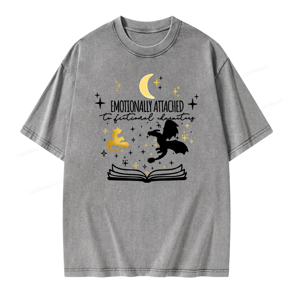 Pagewings Fourth Wing Dragon Unisex Washed T-shirt