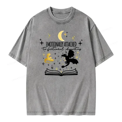 Pagewings Fourth Wing Dragon Unisex Washed T-shirt