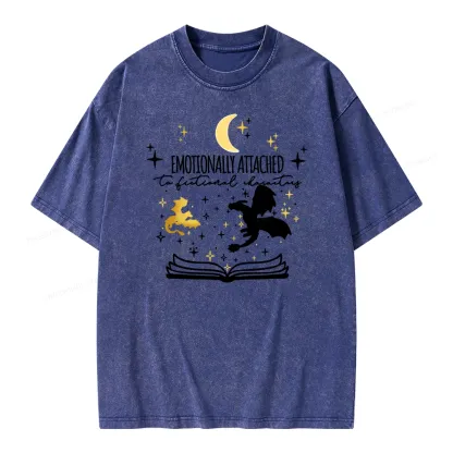 Pagewings Fourth Wing Dragon Unisex Washed T-shirt