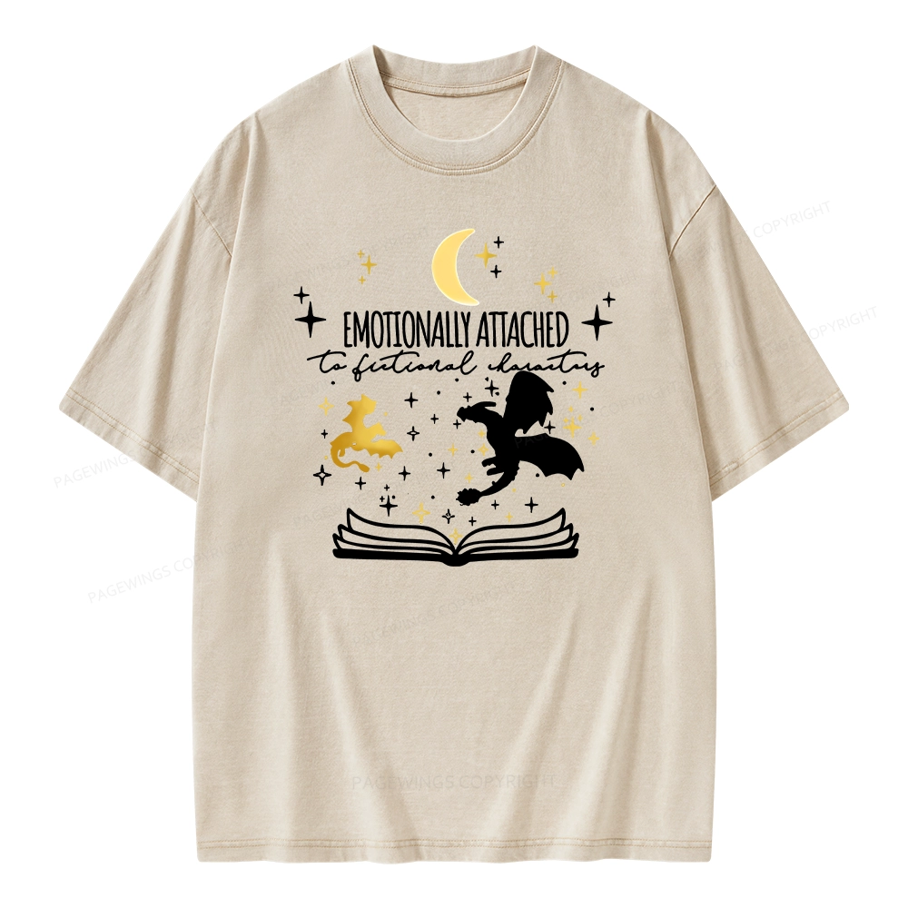 Pagewings Fourth Wing Dragon Unisex Washed T-shirt
