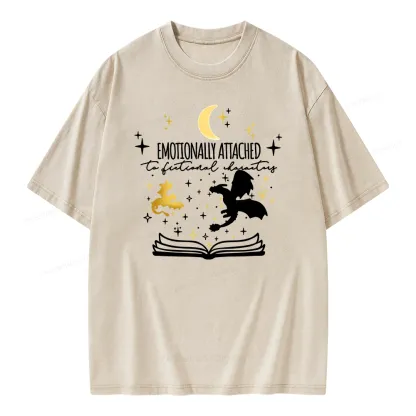 Pagewings Fourth Wing Dragon Unisex Washed T-shirt