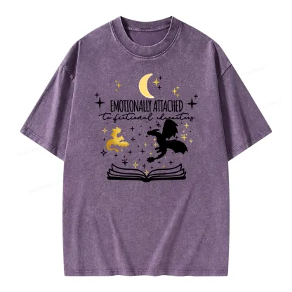Pagewings Fourth Wing Dragon Unisex Washed T-shirt