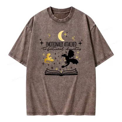 Pagewings Fourth Wing Dragon Unisex Washed T-shirt