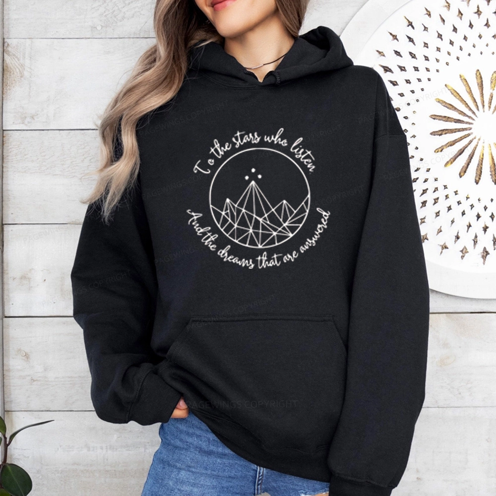 Pagewings To The Stars Who Listen Unisex Classic Hoodie