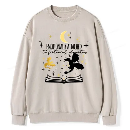Pagewings Fourth Wing Dragon Rider Unisex Washed Sweatshirt