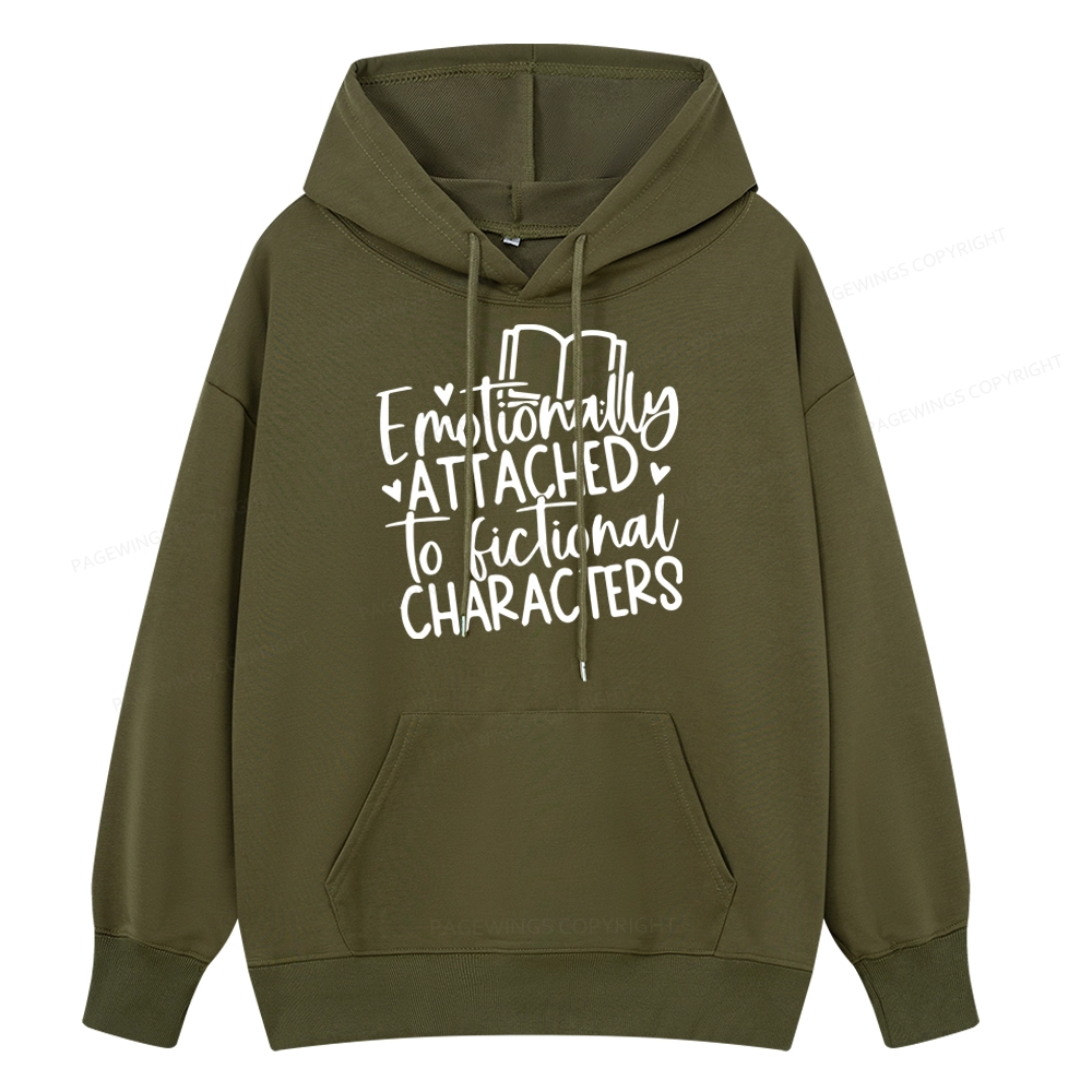 Pagewings Emotionally Attached To Fictional Characters Unisex Classic Hoodie