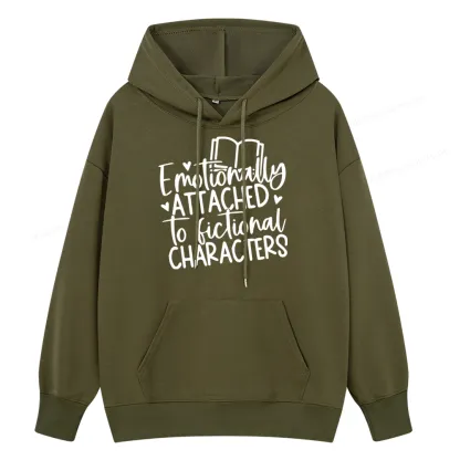 Pagewings Emotionally Attached To Fictional Characters Unisex Classic Hoodie