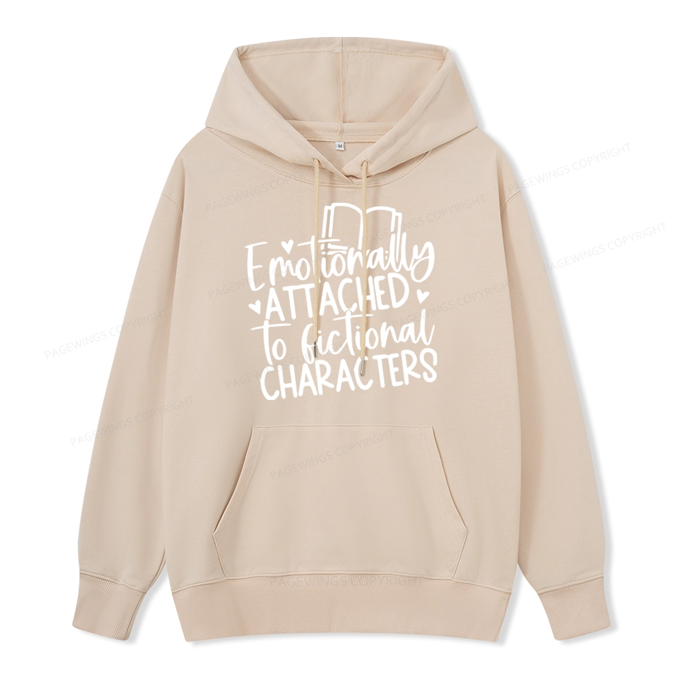 Pagewings Emotionally Attached To Fictional Characters Unisex Classic Hoodie