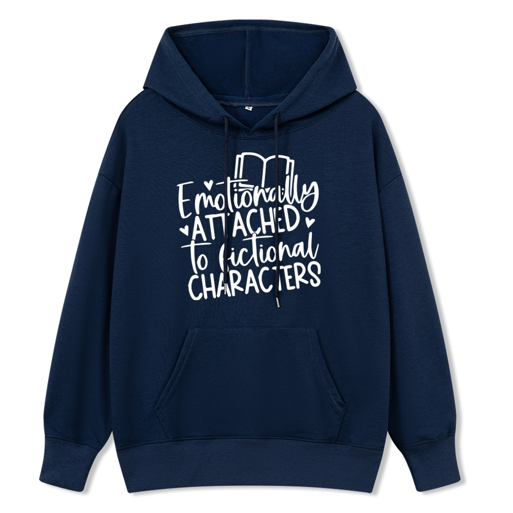 Pagewings Emotionally Attached To Fictional Characters Unisex Classic Hoodie