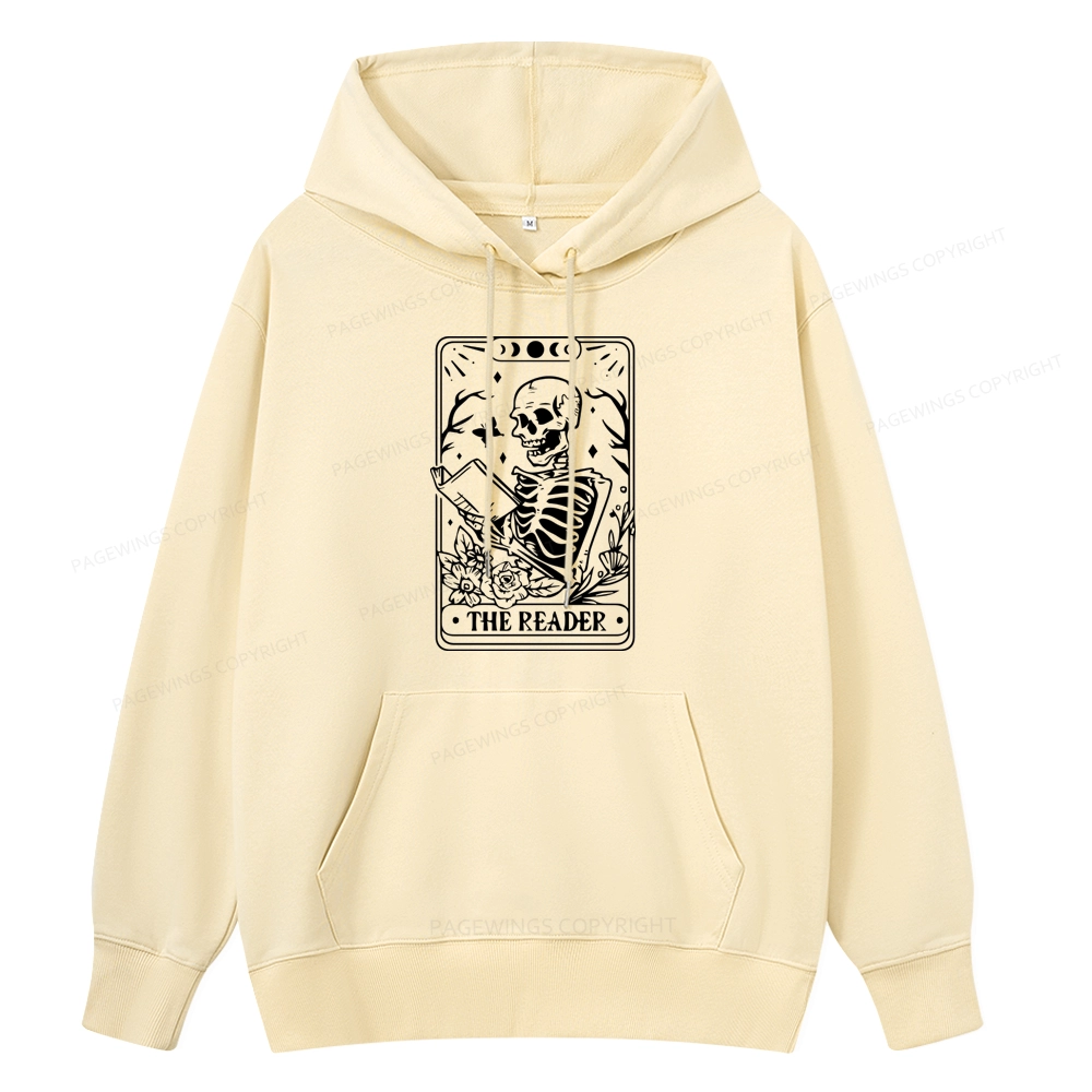 Pagewings Halloween The Reader Tarot Card Unisex Classic Hoodie