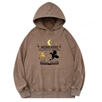 Pagewings Fourth Wing Dragon Rider Unisex Washed Hoodie
