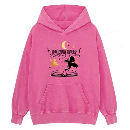 Pagewings Fourth Wing Dragon Rider Unisex Washed Hoodie