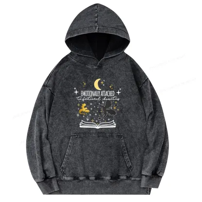 Pagewings Fourth Wing Dragon Rider Unisex Washed Hoodie