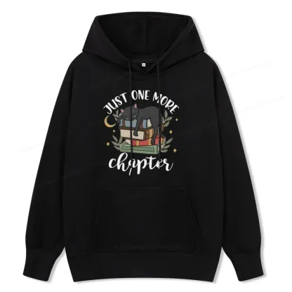 Pagewings Just One More Chapter Adorable Cat Unisex Classic Hoodie