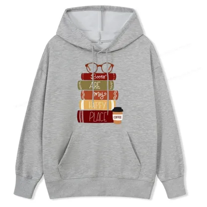 Pagewings Books are My Happy Place Unisex Classic Hoodie