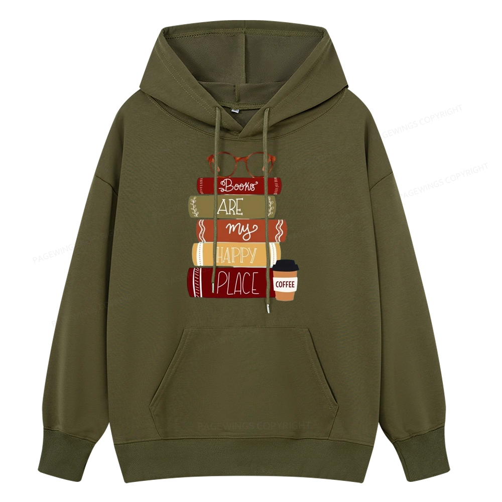 Pagewings Books are My Happy Place Unisex Classic Hoodie