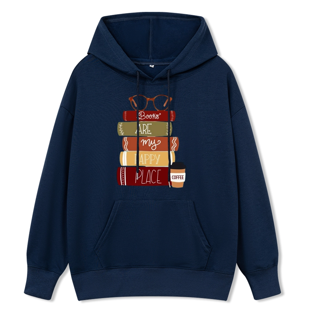 Pagewings Books are My Happy Place Unisex Classic Hoodie