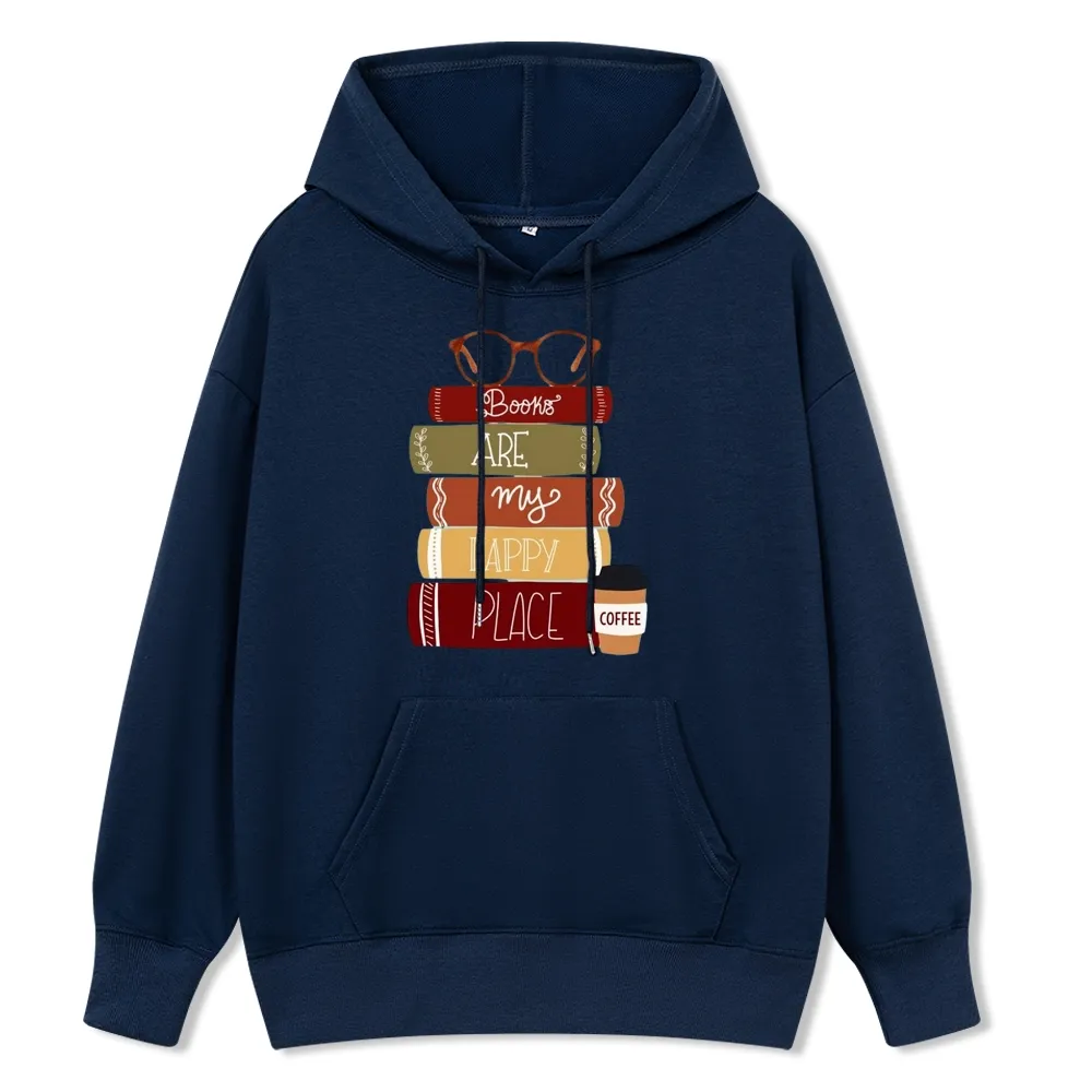 Pagewings Books are My Happy Place Unisex Classic Hoodie