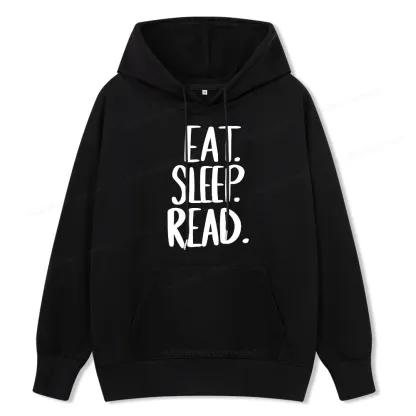 Pagewings Eat Sleep Read Unisex Classic Hoodie
