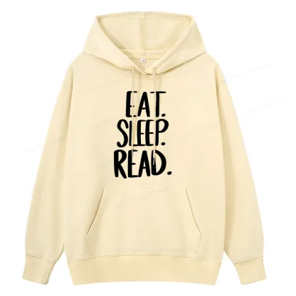 Pagewings Eat Sleep Read Unisex Classic Hoodie
